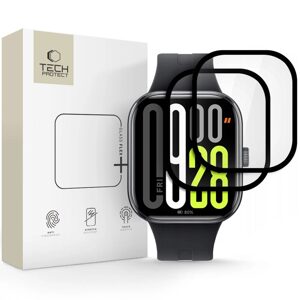 Tech-Protect Hybridné sklo Flex+, Xiaomi Redmi Watch 5, čierne, 2 kusy