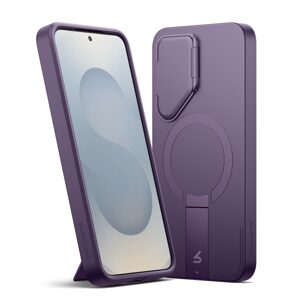 Suritch MagSafe Stojanový Camprotector kryt na Samsung Galaxy S25, fialový