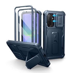 Dexnor 360 Kickstand Camprotector obal Samsung Galaxy A36, modrý