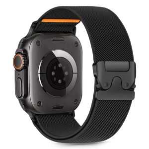 Tech-Protect Nylon Clasp remienok, Apple Watch 6 / 7 / 8 / 9 / 10 / SE / ULTRA 1 / 2 (44 / 45 / 46 / 49 mm), čierny