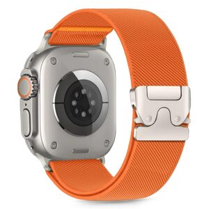 Tech-Protect Nylon Clasp remienok, Apple Watch 6 / 7 / 8 / 9 / 10 / SE / ULTRA 1 / 2 (44 / 45 / 46 / 49 mm), oranžový