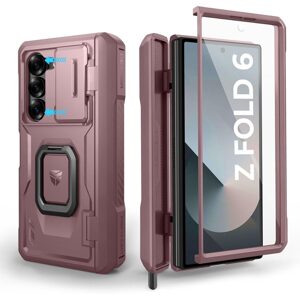 Dexnor 360 Kickstand Camprotector kryt Samsung Galaxy Z Fold 6, ružový