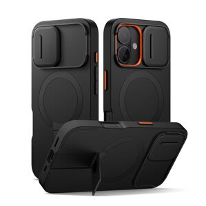 Suritch MagSafe Kickstand Camprotector obal iPhone 16, čierny