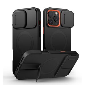 Suritch MagSafe Kickstand Camprotector obal iPhone 16 Pro Max, čierny