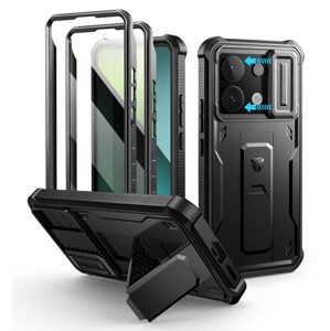 Dexnor 360 Kickstand Camprotector obal Xiaomi Redmi Note 13 Pro 5G / Poco X6, čierny