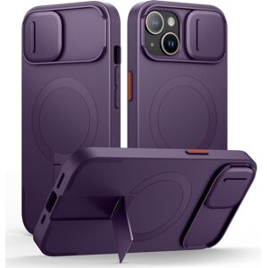 Suritch MagSafe Kickstand Camprotector obal iPhone 13 / 14, fialový