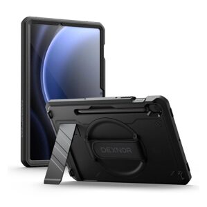 Dexnor 360 Kickstand obal Samsung Galaxy Tab S9 FE, čierny