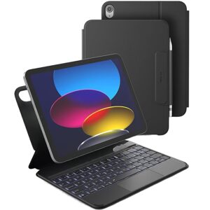 Dexnor magnetické puzdro s klávesnicou, iPad 11" 2025 (11. gen.) / iPad 10,9" 2022 (10. gen.), čierne