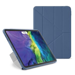 Pipetto Origami Case puzdro, Apple iPad Pro 11 2018 / 2020 / 2021 / 2022, iPad Air 4 10.9 2020 / Air 5 10.9 2022 / Air 11 2024, modré