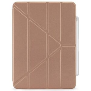 Pipetto Origami Pencil puzdro, Apple iPad Pro 11 2018 / 2020 / 2021 / 2022, iPad Air 4 10.9 2020 / Air 5 10.9 2022 / Air 11 2024, ružovo-zlaté