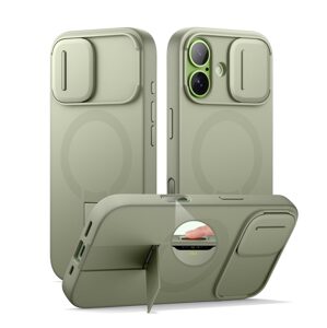 Suritch MagSafe Kickstand Camprotector obal iPhone 17, zelený