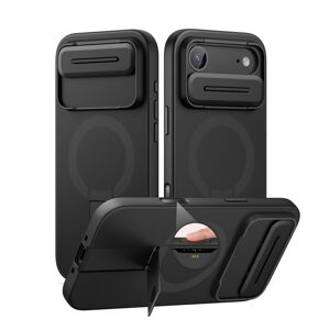 Suritch MagSafe Kickstand Camprotector obal iPhone Air, čierny