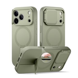 Suritch MagSafe Kickstand Camprotector obal iPhone 17 Pro Max, zelený