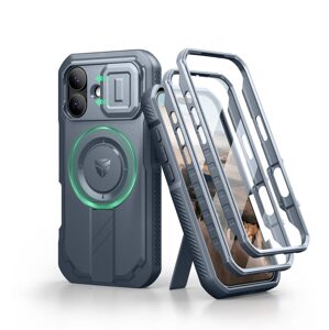 Dexnor MagSafe 360 Kickstand Camprotector obal iPhone 17, modrý