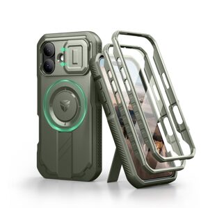 Dexnor MagSafe 360 Kickstand Camprotector obal iPhone 17, zelený