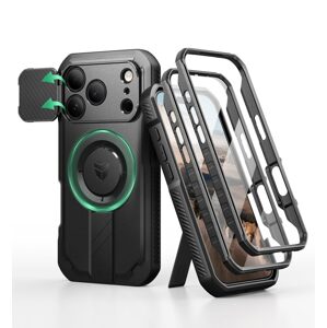 Dexnor MagSafe 360 Kickstand Camprotector obal iPhone 17 Pro, čierny