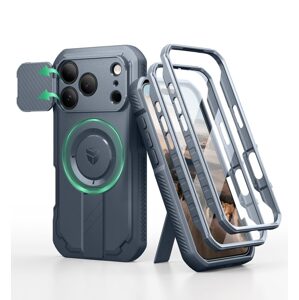 Dexnor MagSafe 360 Kickstand Camprotector obal iPhone 17 Pro, modrý