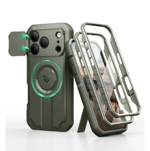 Dexnor MagSafe 360 Kickstand Camprotector obal iPhone 17 Pro, zelený