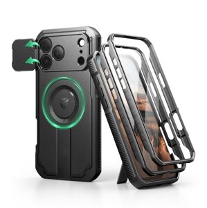 Dexnor MagSafe 360 Kickstand Camprotector obal iPhone 17 Pro Max, čierny