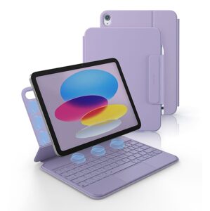 Dexnor magnetické puzdro s klávesnicou, iPad 11" 2025 (11. gen.) / iPad 10,9" 2022 (10. gen.), fialové