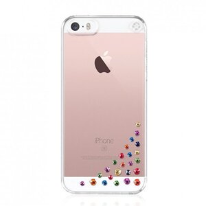Swarovski kryt Diffusion pre iPhone SE5s5 - Rainbow Mix se-df-cl-rbw