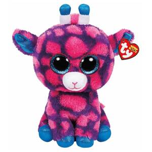 TY Plyšová ružová žirafa Sky High, 24 cm TY 36824