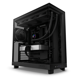 NZXT case H6 Flow, ATX, Compact Dual Chamber Mid Tower, black CC-H61FB-01