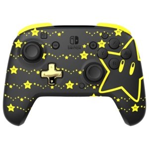 PDP bezdrôtový ovládač pre Nintendo Switch Rematch GLOW, Super Stars, Glow in the Dark 500-202-STGD