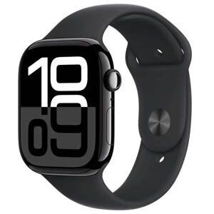 Apple Watch Series 10 GPS 46mm Jet Black Aluminium Case with Black Sport Band - SM MWWP3QCA