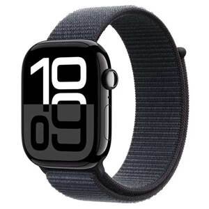 Apple Watch Series 10 GPS 46mm Jet Black Aluminium Case with Ink Sport Loop MWWR3QCA