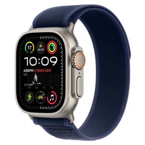 Apple Watch Ultra 2 GPS + Cellular 49mm Natural Titanium Case with Blue Trail Loop - SM MX4J3CSA