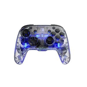 PDP Wireless Controller Afterglow Deluxe for Nintendo Switch, transparent 500-137