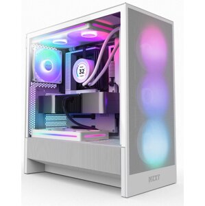 NZXT case H5 Flow RGB, ATX, Compact Mid Tower, white CC-H52FW-R1