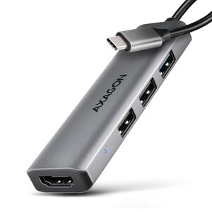 AXAGON HMC-H3A, USB 5Gbps hub, 3x USB-A, HDMI 4k30Hz, kábel USB-C 15cm HMC-H3A