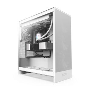 NZXT case H7 Flow  2x 120 mm fan  tempered glass  mesh panel  white CM-H72FW-01#obal