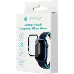 Bestsuit Flexible Case with Hybrid Glass Apple Watch Series 7/8/9 45mm graphite