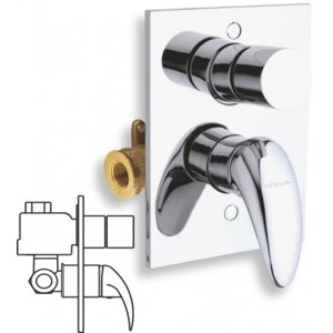 NOVASERVIS METALIA VANOVA SPRCHOVA BATERIA S PREPINACOM METALIA 55 CHROM 55050R,0