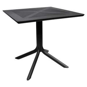 KONDELA Záhradný stôl, čierna, DENTON NEW
