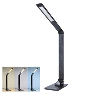 SOLIGHT WO59-B LED STOLNA LAMPICKA STMIEVATELNA, 8W, DISPLAY, ZMENA CHROMATICKOSTI, HLINIK, CIERNA vystavený kus