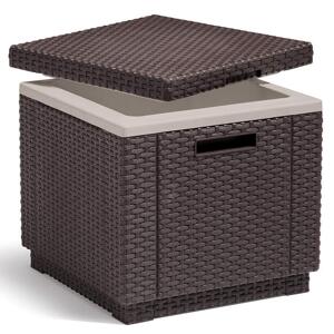 KETER /209457/ ZAHRADNY TABURET ICE CUBE HNEDA vystavený kus