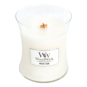 WOODWICK SVIECKA OVALNA VAZA WHITE TEAK 275G, 92039E
