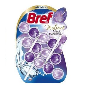 BREF TOILET FRESHENER 3X50 G BLUE AKTIV DE LUXE MAGIC MOON FLOWER vystavený kus