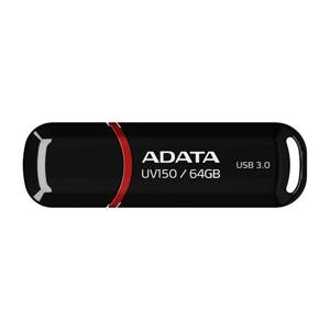 ADATA DASHDRIVE SERIES UV150 64 GB USB 3.0 FLASHDISK, SLIM, CIERNY