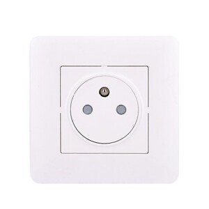 SOLIGHT 5B142 ZASUVKA SLIM PUSH, BEZPECNOSTNY POSUVNY STRED, BIELA