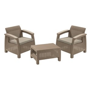 KETER /227630/ SUPRAVA ZAHRADNEHO NABYTKU CORFU WEEKEND CAPPUCCINO + SAND BEIGE