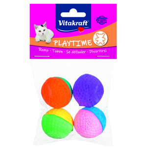 VITAKRAFT HRACKA MAKKE LOPTICKY 4 KS, PRIRODNA GUMA, CCA O 4 CM, 2439888