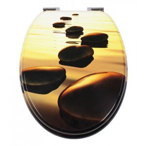 SCHUTTE WC SEDATKOSEA STONE, S AUTOMATICKYM KLESANIM SOFT CLOSE, JADRO DREVO MDF