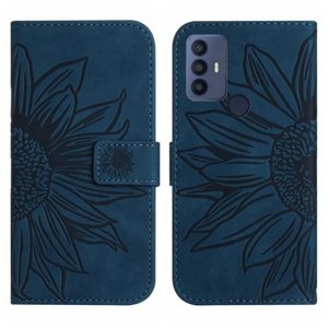 PROTEMIO 56310
ART SUNFLOWER Peňaženkové puzdro s remienkom TCL 30 SE modré