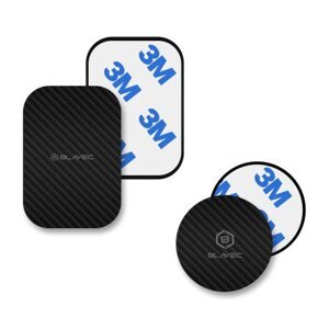 Blavec Metal Plate kovový pliešok pre magnetický držiak na mobil 2ks, carbon
