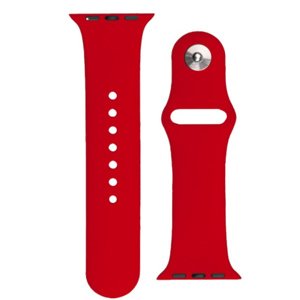 BStrap Silicone remienok na Apple Watch 42/44/45mm, red